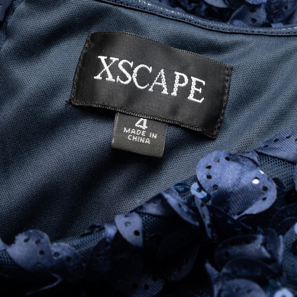 Xscape Off-The-Shoulder Lace Fit & Flare Dress - Picture 4 of 13